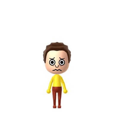 Morty Smith Mii built in the Mii Creator Online for Tomodachi Life