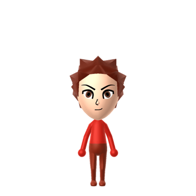 Tanjiro Mii built in the Mii Creator Online for Tomodachi Life