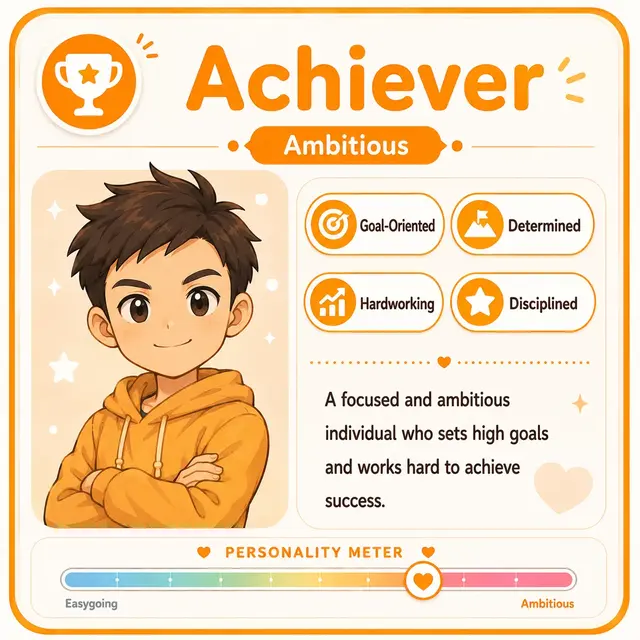 Achiever Mii — ESTJ Tomodachi Life match