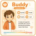 Buddy Mii — Considerate group on the Tomodachi Life personality chart