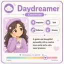 Daydreamer Mii — Considerate group on the Tomodachi Life personality chart