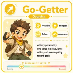 Go-Getter Mii — ESTP match in Tomodachi Life