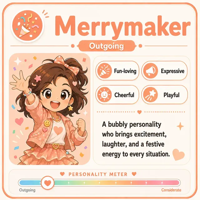Merrymaker Mii — ESFP Tomodachi Life match