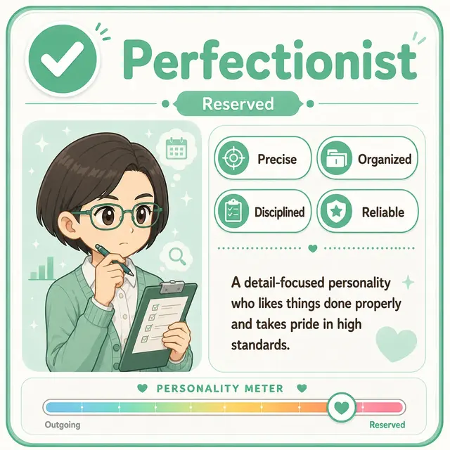 Perfectionist Mii — ISTJ Tomodachi Life match
