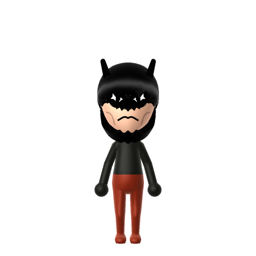 Batman Mii QR code — tap to download the 3DS QR or copy Studio code