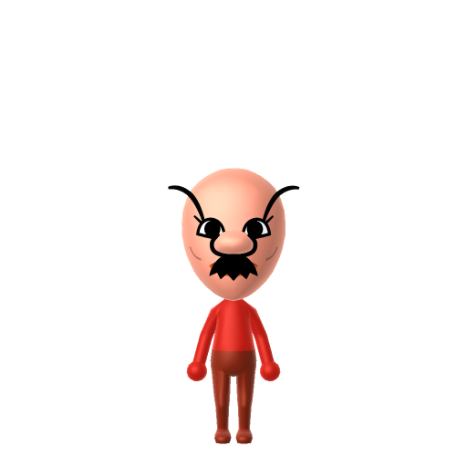 Beef Boss Mii QR code — tap to download the 3DS QR or copy Studio code
