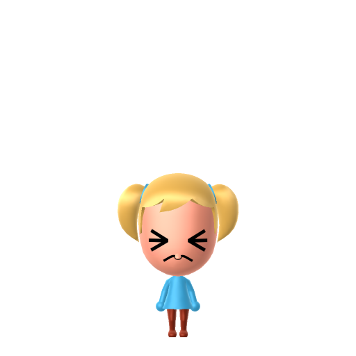 Bubbles Mii QR code — tap to download the 3DS QR or copy Studio code