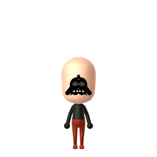 Darth Vader Mii QR code — tap to download the 3DS QR or copy Studio code