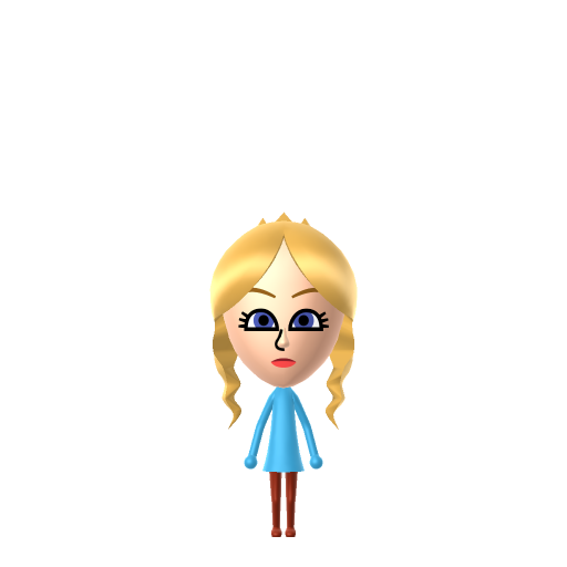 Elsa Mii QR code — tap to download the 3DS QR or copy Studio code
