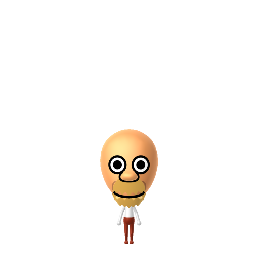 Homer Simpson Mii QR code — tap to download the 3DS QR or copy Studio code