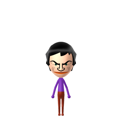 The Joker Mii QR code — tap to download the 3DS QR or copy Studio code
