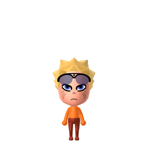 Naruto Uzumaki Mii QR code — tap to download the 3DS QR or copy Studio code
