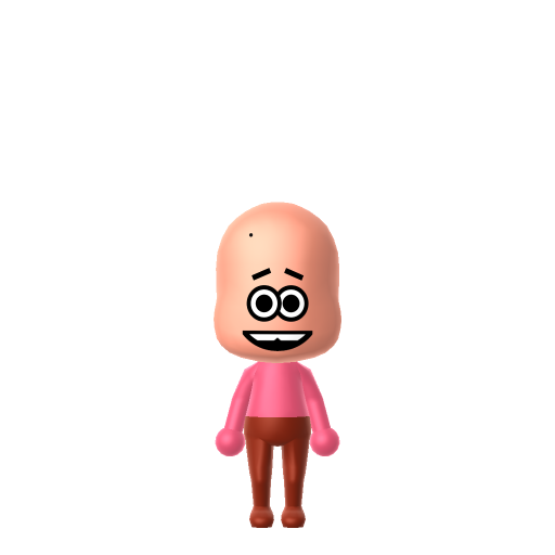 Patrick Star Mii QR code — tap to download the 3DS QR or copy Studio code