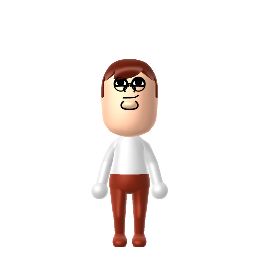 Peter Griffin Mii QR code — tap to download the 3DS QR or copy Studio code