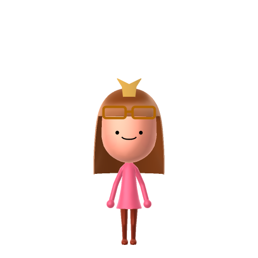 Princess Bubblegum Mii QR code — tap to download the 3DS QR or copy Studio code