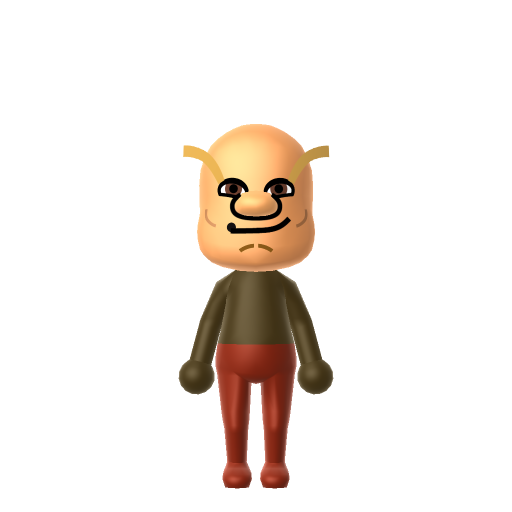 Shrek Mii QR code — tap to download the 3DS QR or copy Studio code